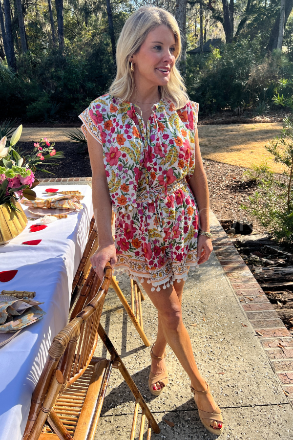 Banana Flowers Shorts by Farm Rio