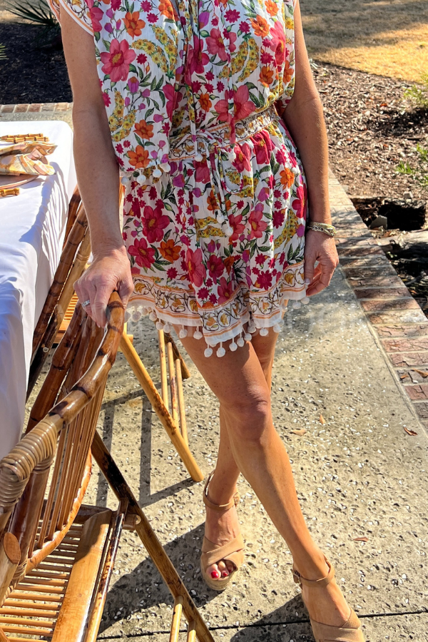 Banana Flowers Shorts by Farm Rio