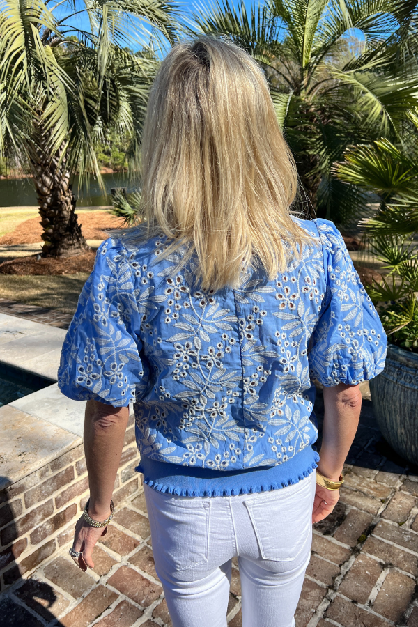 Barclay top, blue