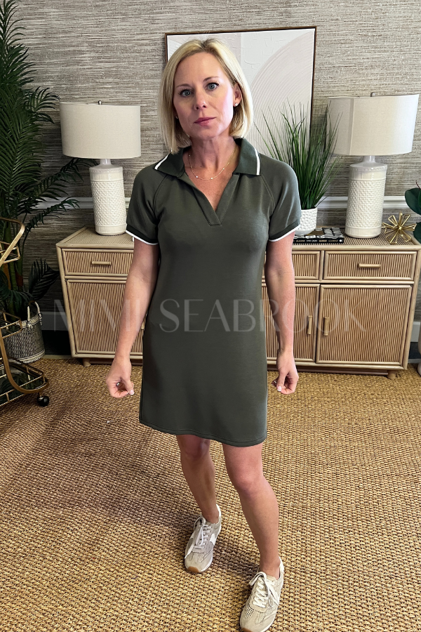 Barkley dress, olive