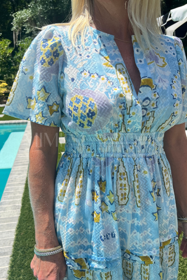 Barlow dress, light blue