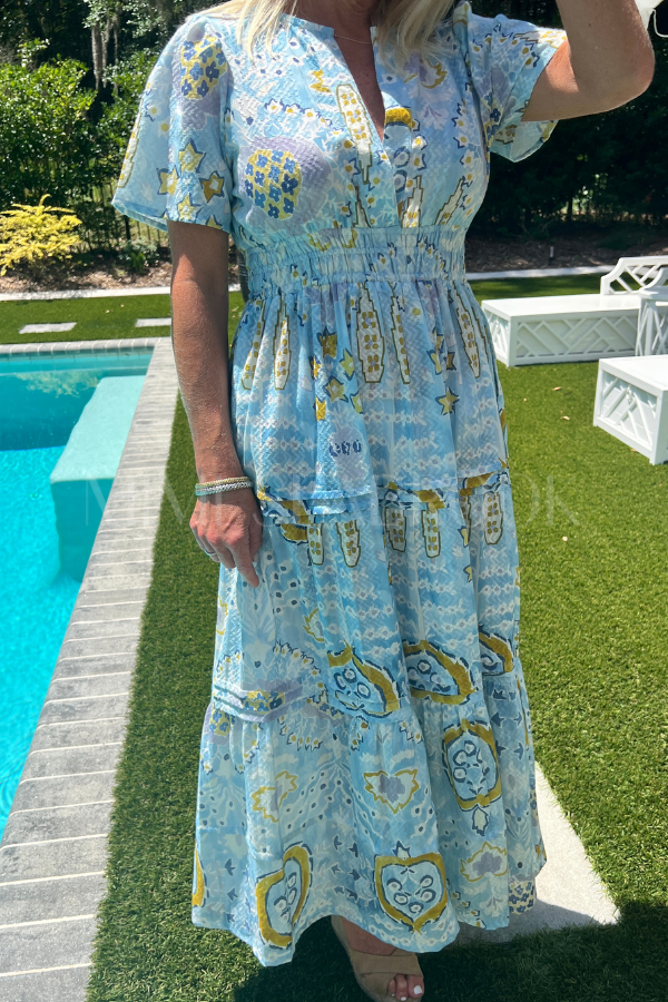 Barlow dress, light blue