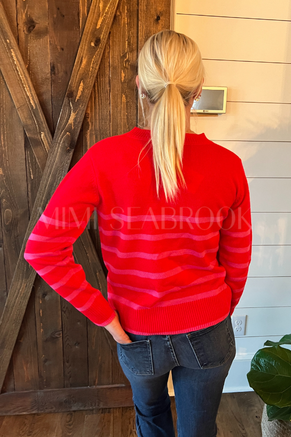 Barringer sweater, red
