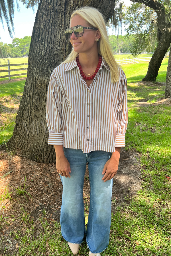 Bassett top, camel