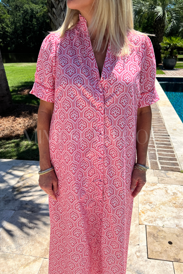 Bastian dress, pink mix