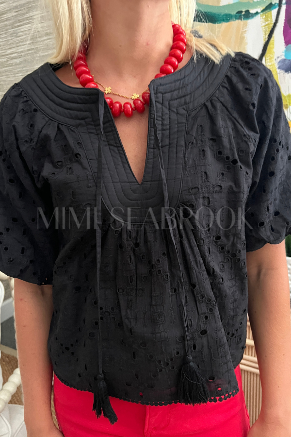 Baxter top, black
