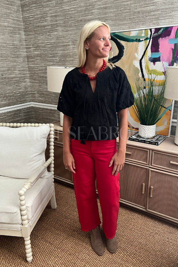 Baxter top, black