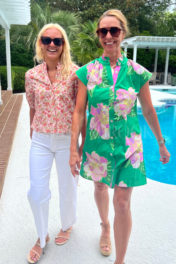 Bayfield top, pink multi