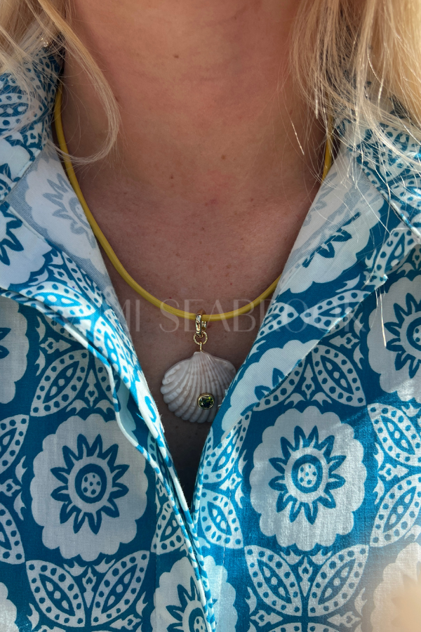 Beach Combing Necklace, yellow/coconut by Smith & Co