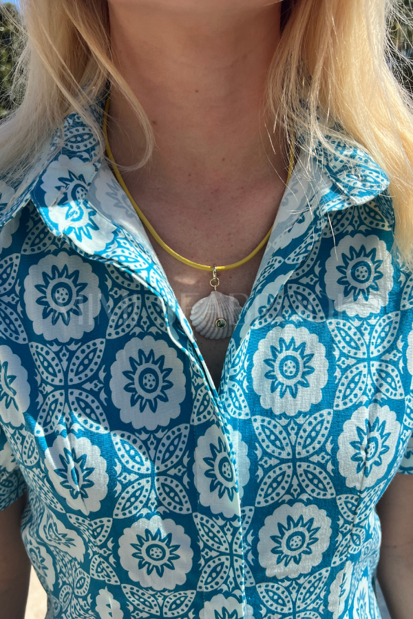 Beach Combing Necklace, yellow/coconut by Smith & Co