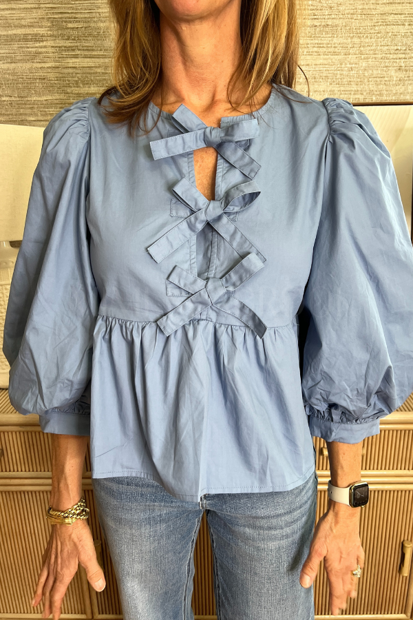 Beatrice top, denim