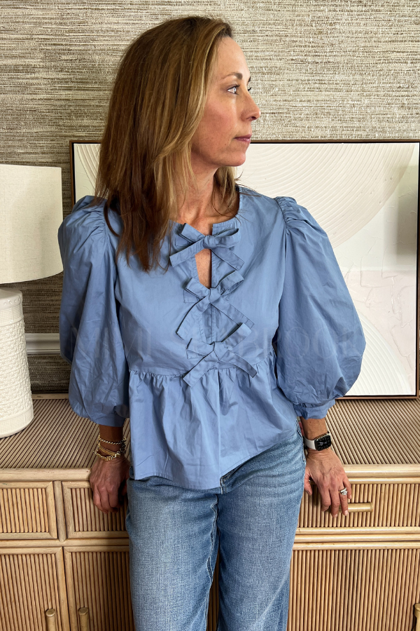 Beatrice top, denim