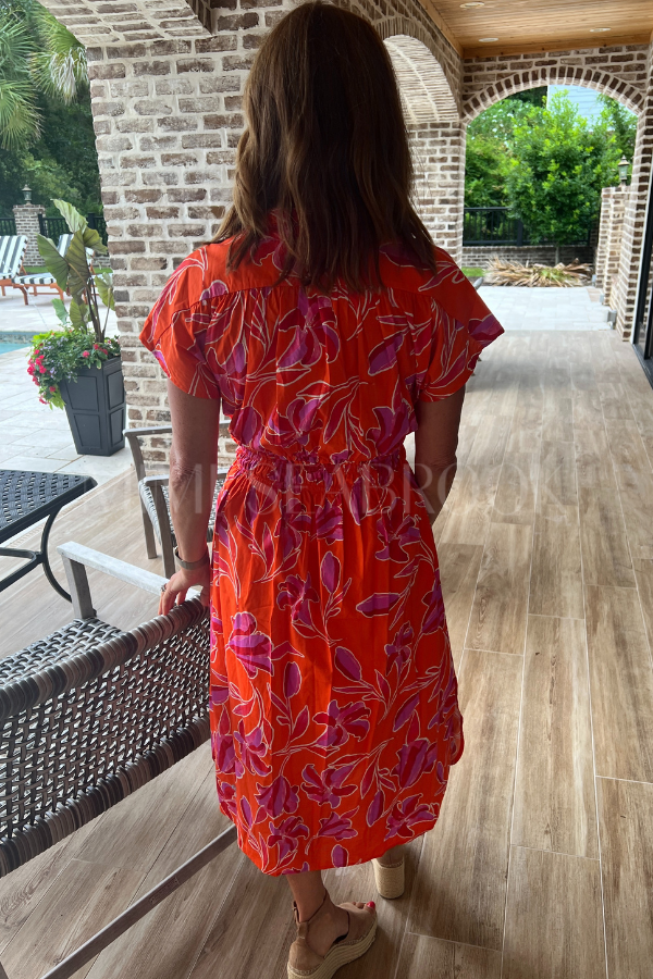 Becker Dress, orange