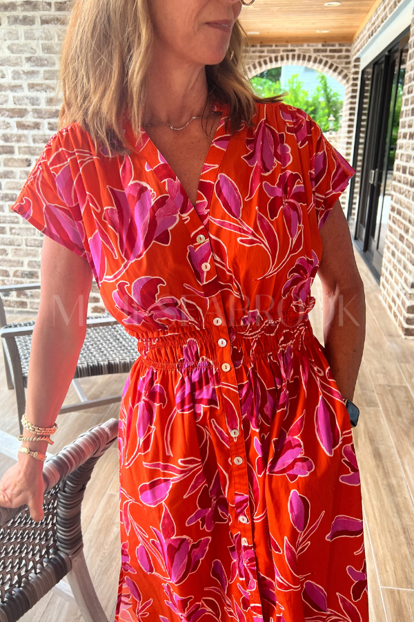Becker Dress, orange