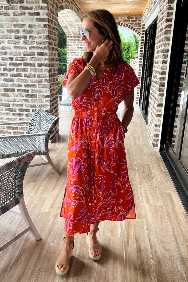 Becker Dress, orange