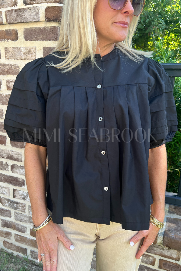Belen top, black