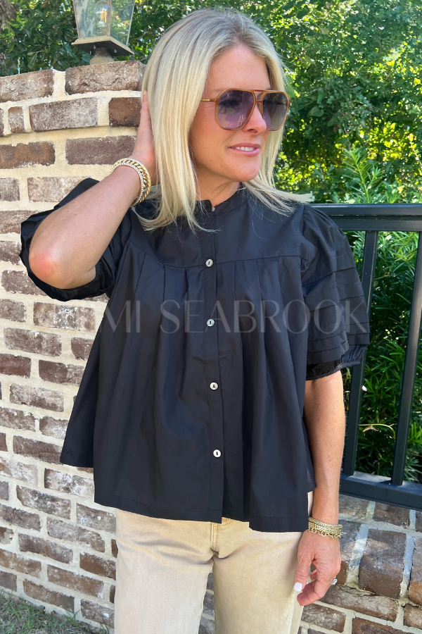 Belen top, black