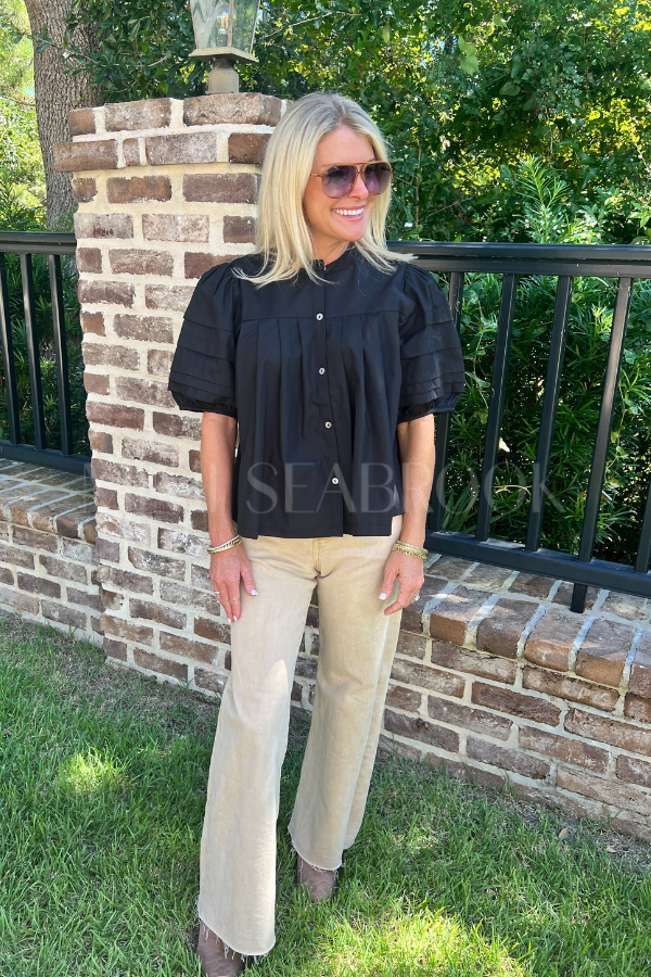 Belen top, black