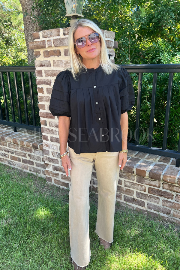 Belen top, black