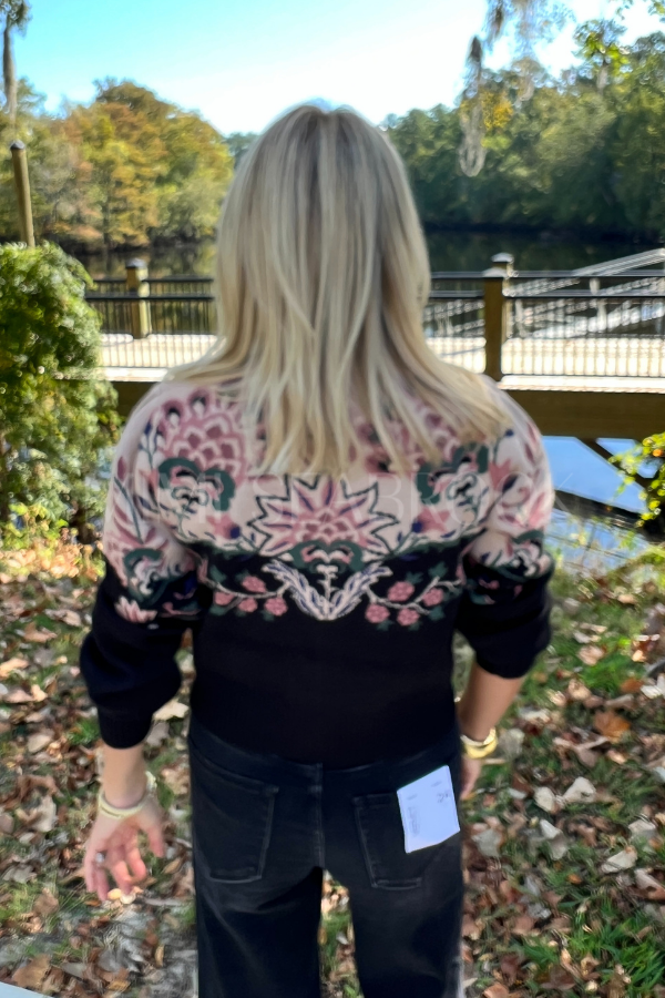 Belle Garden Mixed Knit Cardigan by Farm Rio