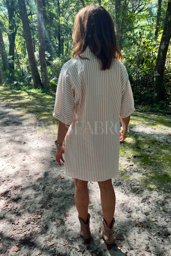 Belle dress, almond