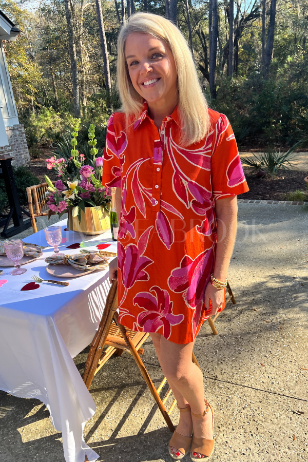 Bennie dress, orange