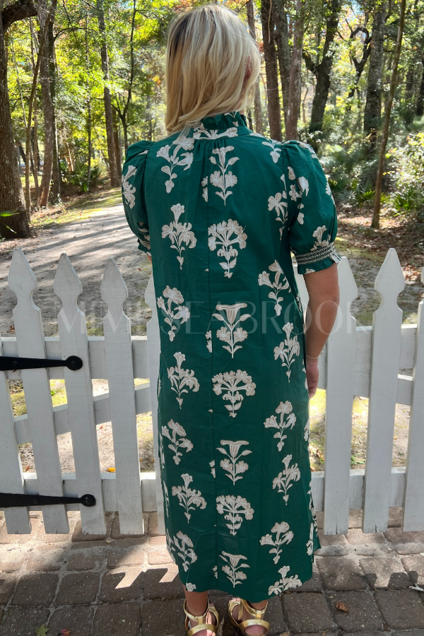 Bergner dress, hunter green