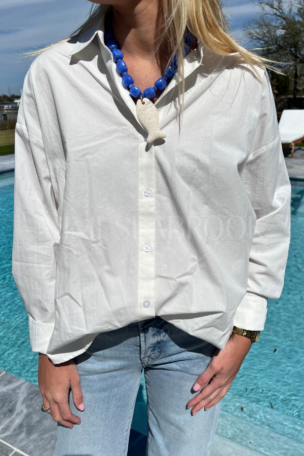 Bessette button down top