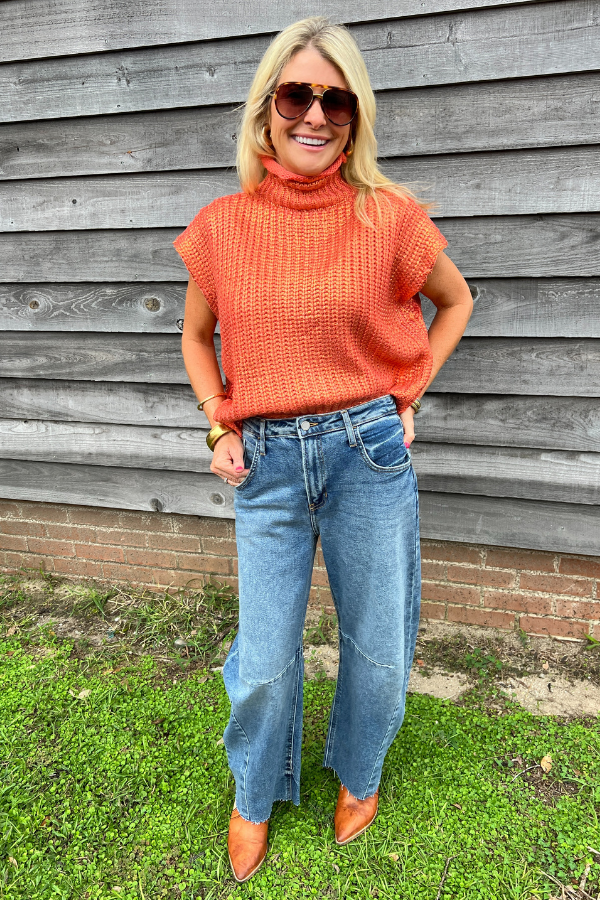 Bilton sweater, orange