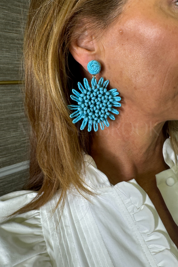 Blakely earrings, blue