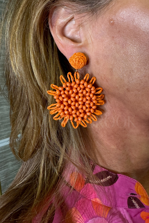 Blakely earrings, orange