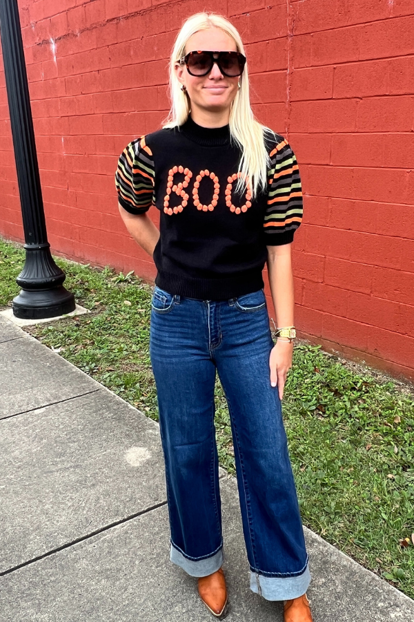 BOO sweater, black