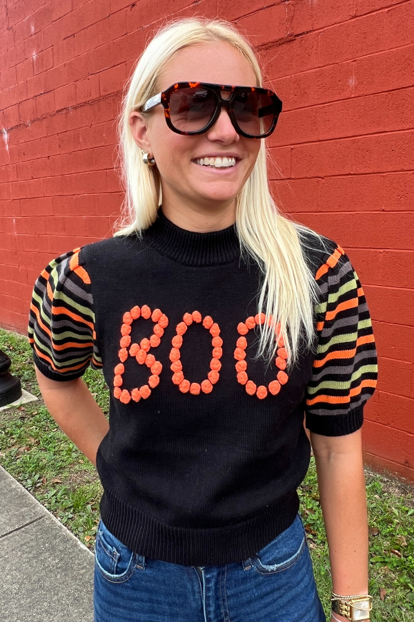 BOO sweater, black