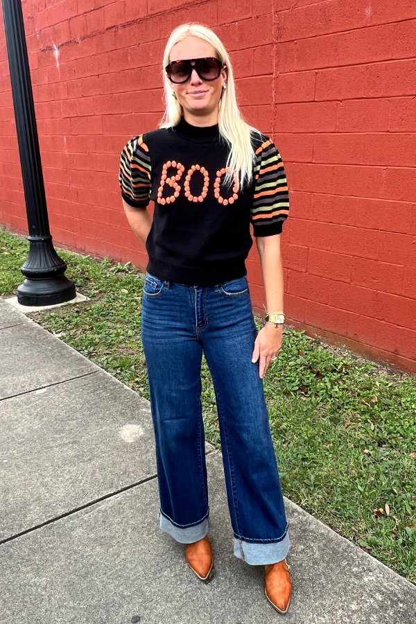 BOO sweater, black