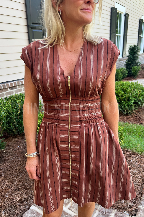Bowman dress, brown