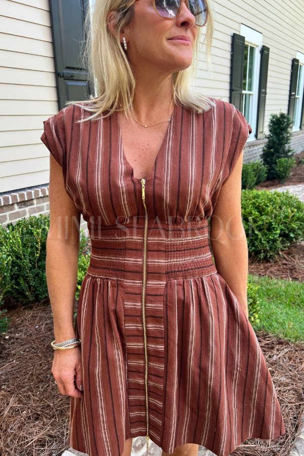 Bowman dress, brown