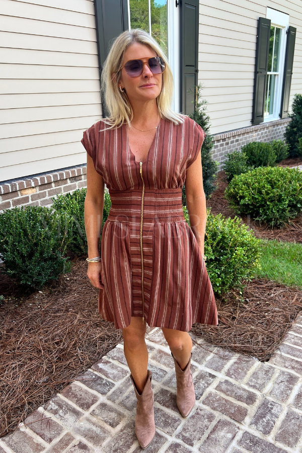 Bowman dress, brown