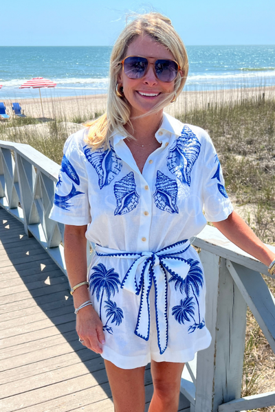 Brasil Vintage Off-White Romper by Farm Rio – Mimi Seabrook