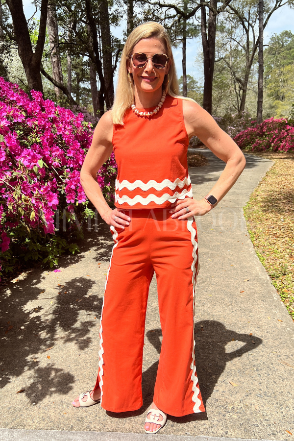 Breton top, orange