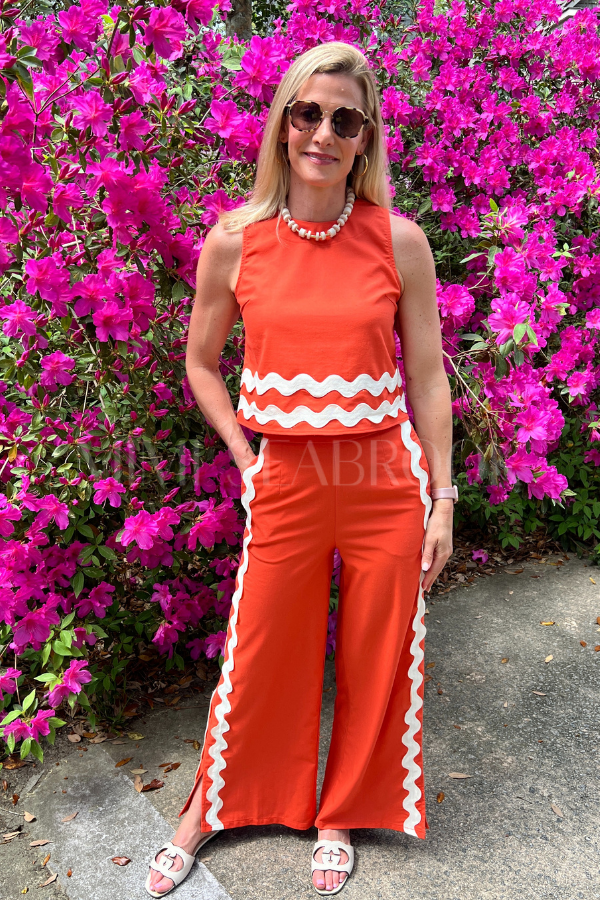 Breton top, orange