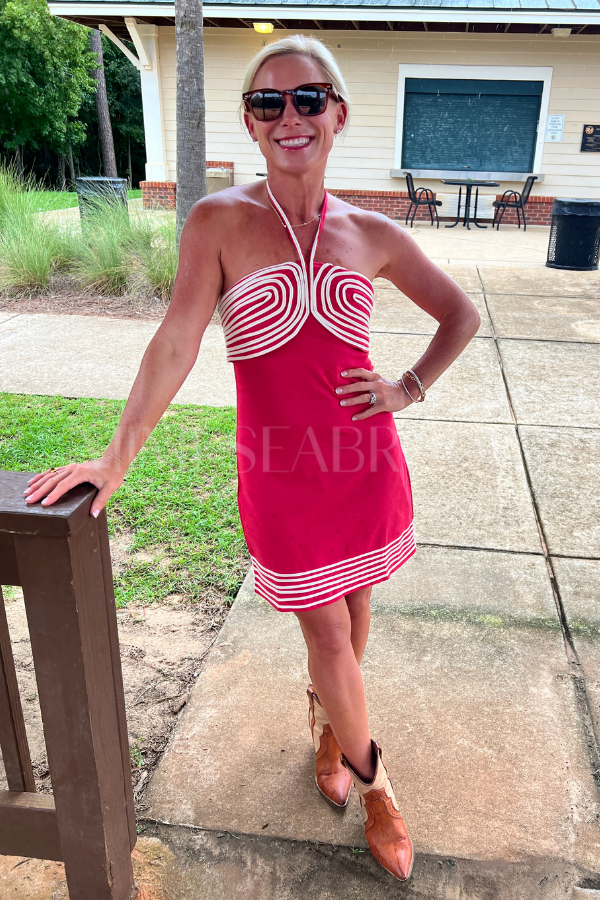 Bretta dress, red