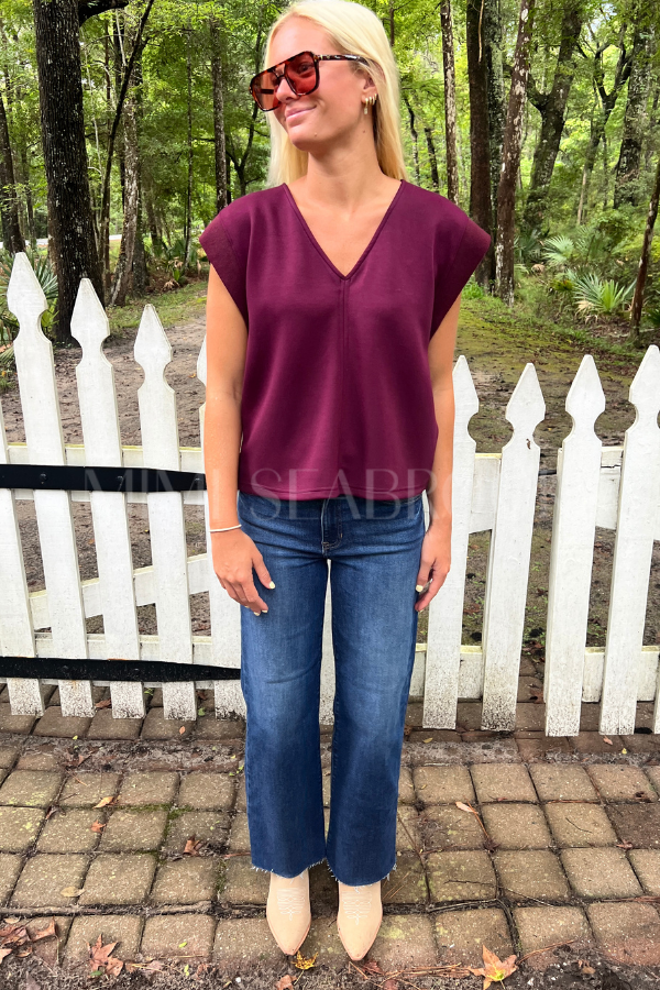 Brianna Slim Palazzo jeans, dark denim