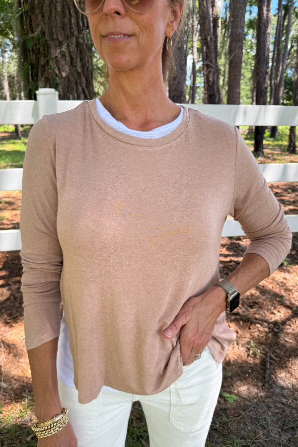 Britta top, tan