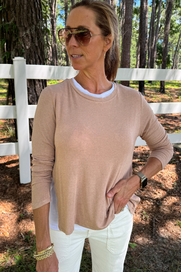 Britta top, tan