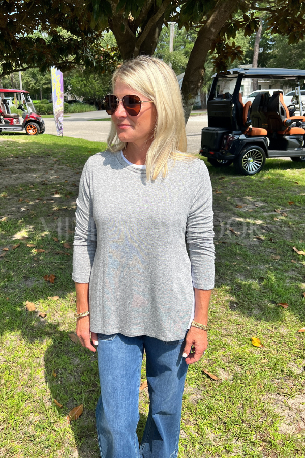 Britta top, grey
