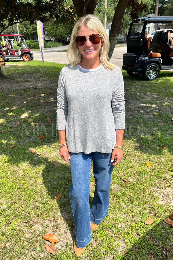 Britta top, grey