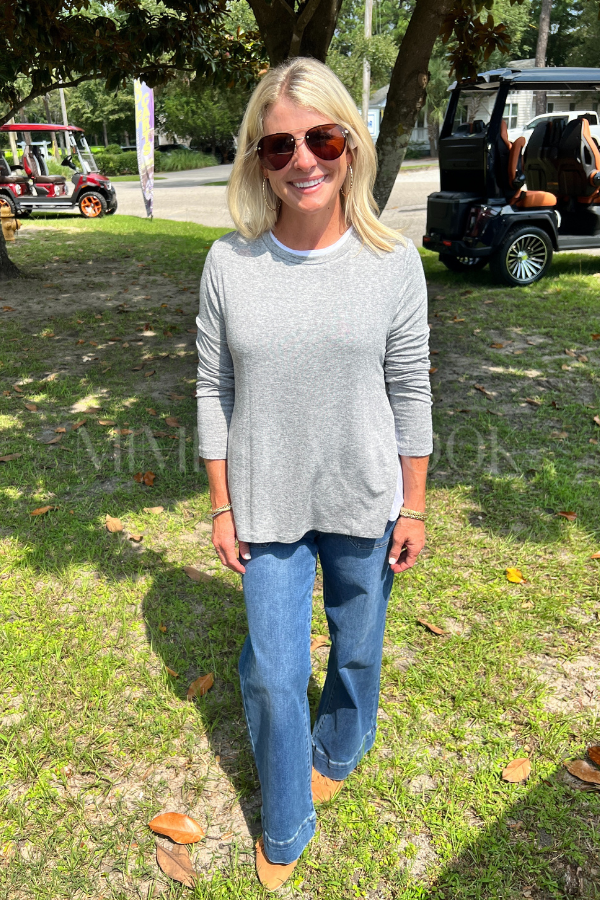 Britta top, grey