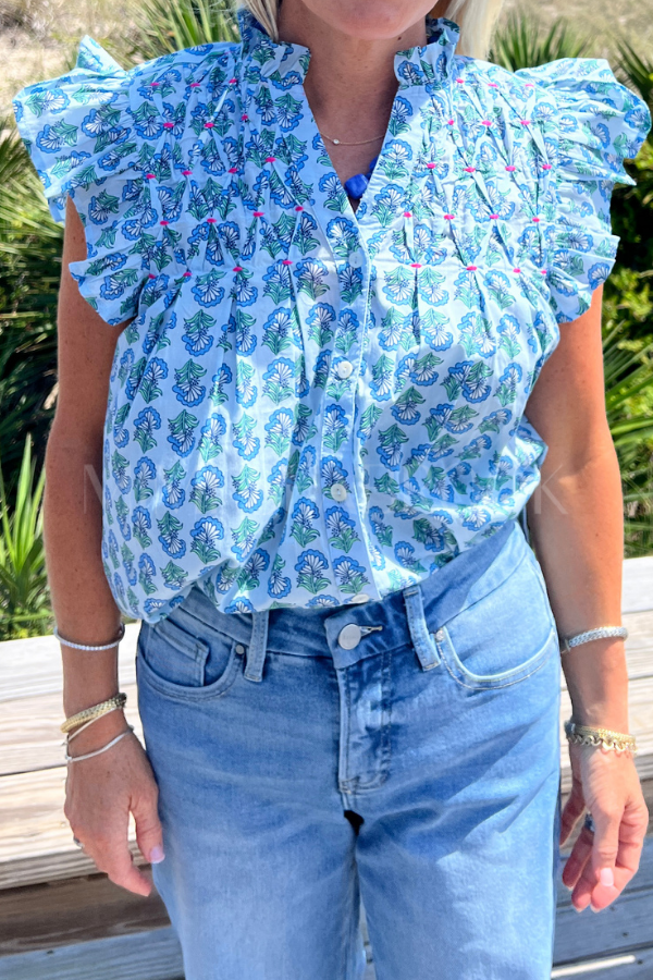 Burgess top, blue