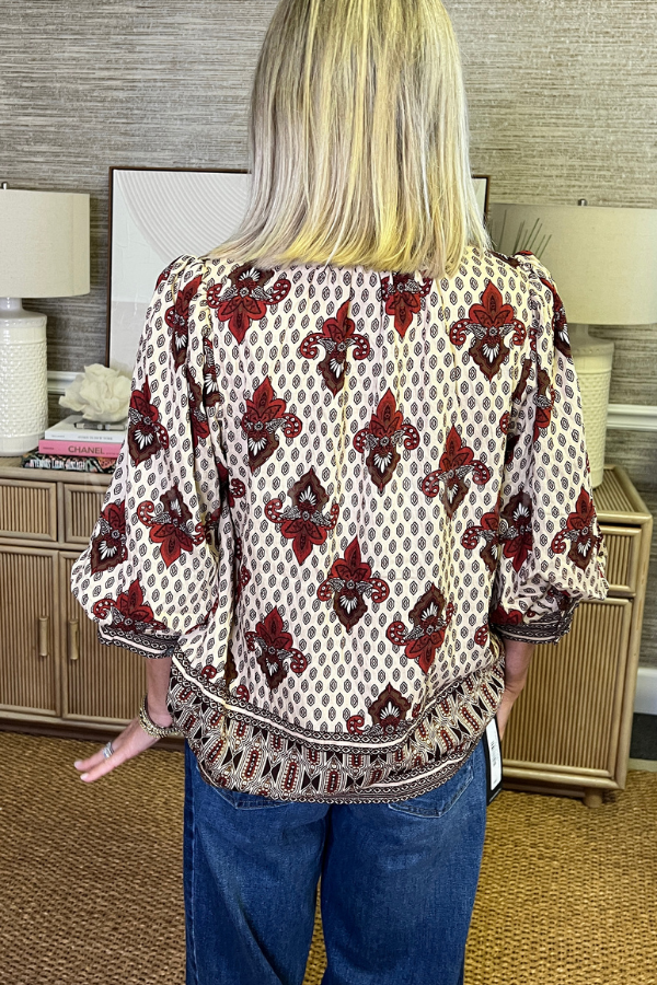 Burkett top, brown
