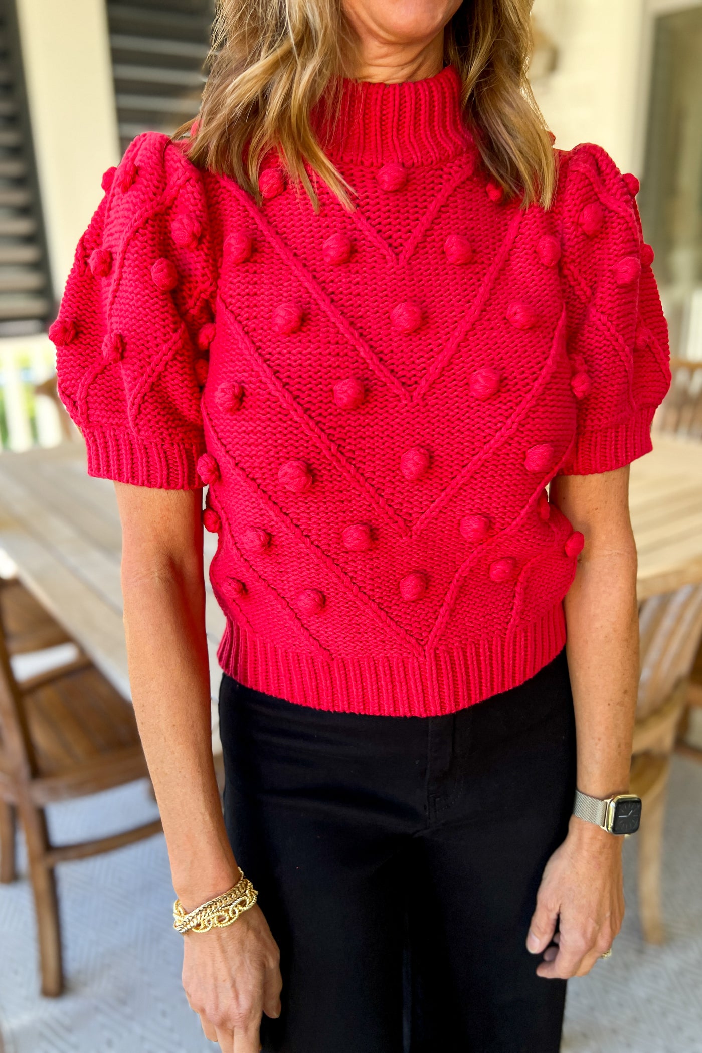 Tabor sweater, red